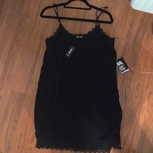 EXPRESS LACE TRIM DRESS.